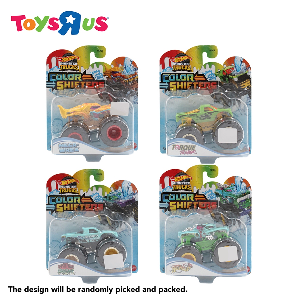Hot Wheels Monster Truck 1:64 Color Shifters Single Diecast Truck ...