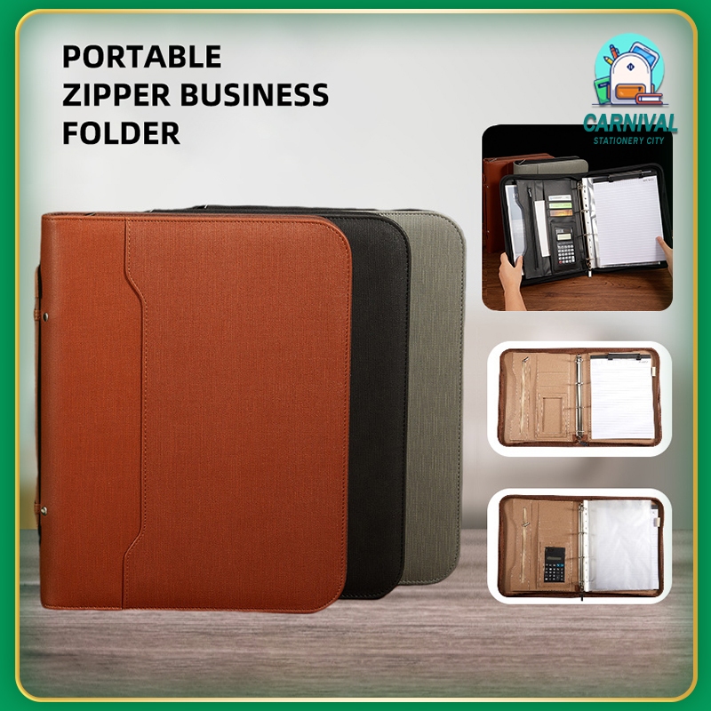 Business multifunctional a4 folder PU binder information contract