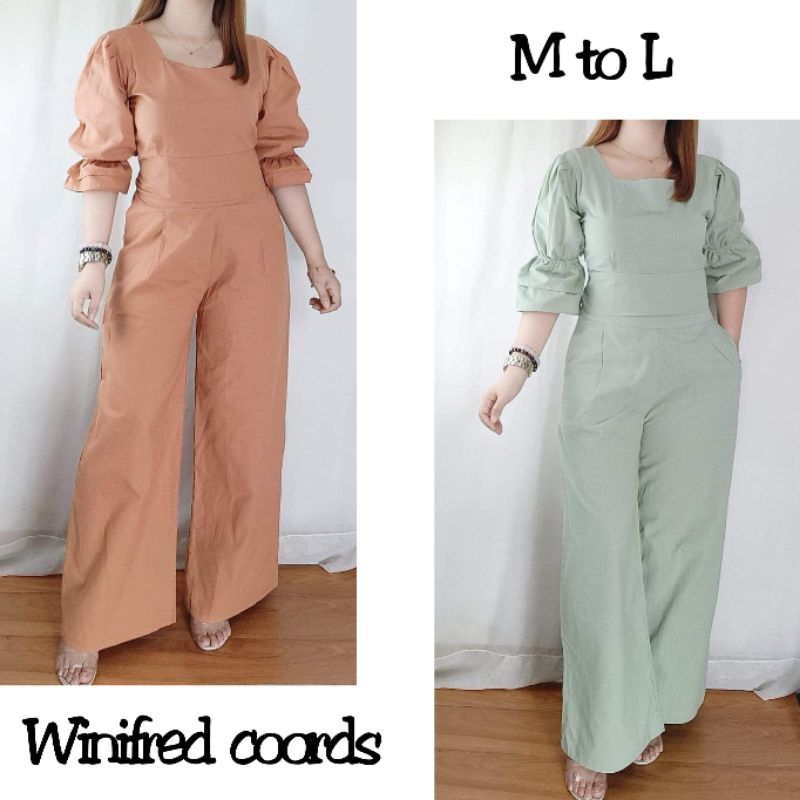 The Latest Brands Winifred coordinates set of blouse and pants (M - L ...