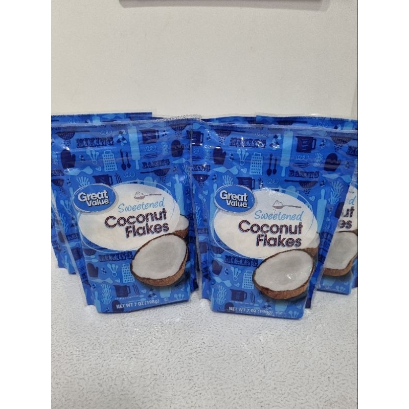 Great Value Sweetend Coconut Flakes 198g Repack Shopee Philippines
