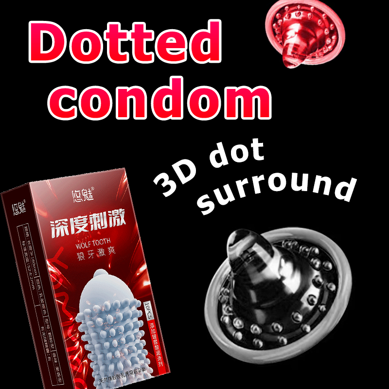 High Quality Dotted Condom Ultra Thin For Men With Spike Medium Size Trust Durex Invisible Sex 7939