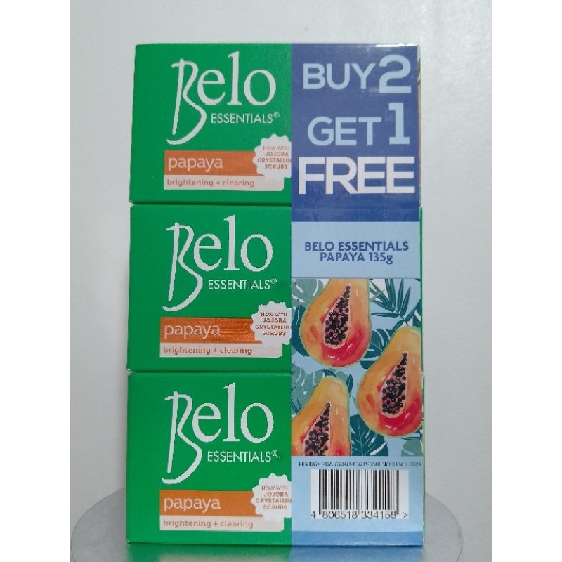 belo essentials body soap buy 2 get 1 free | Shopee Philippines