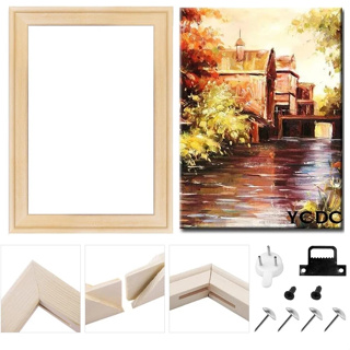 Wood stretcher diy oil painting diamond Mosaic Thick wood frame