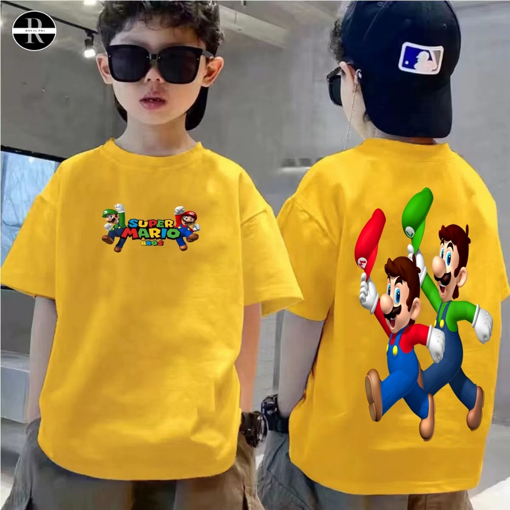 Super Mario Bros. Retro Shirt HD Print Unisex Clothing - Premium KidsT ...