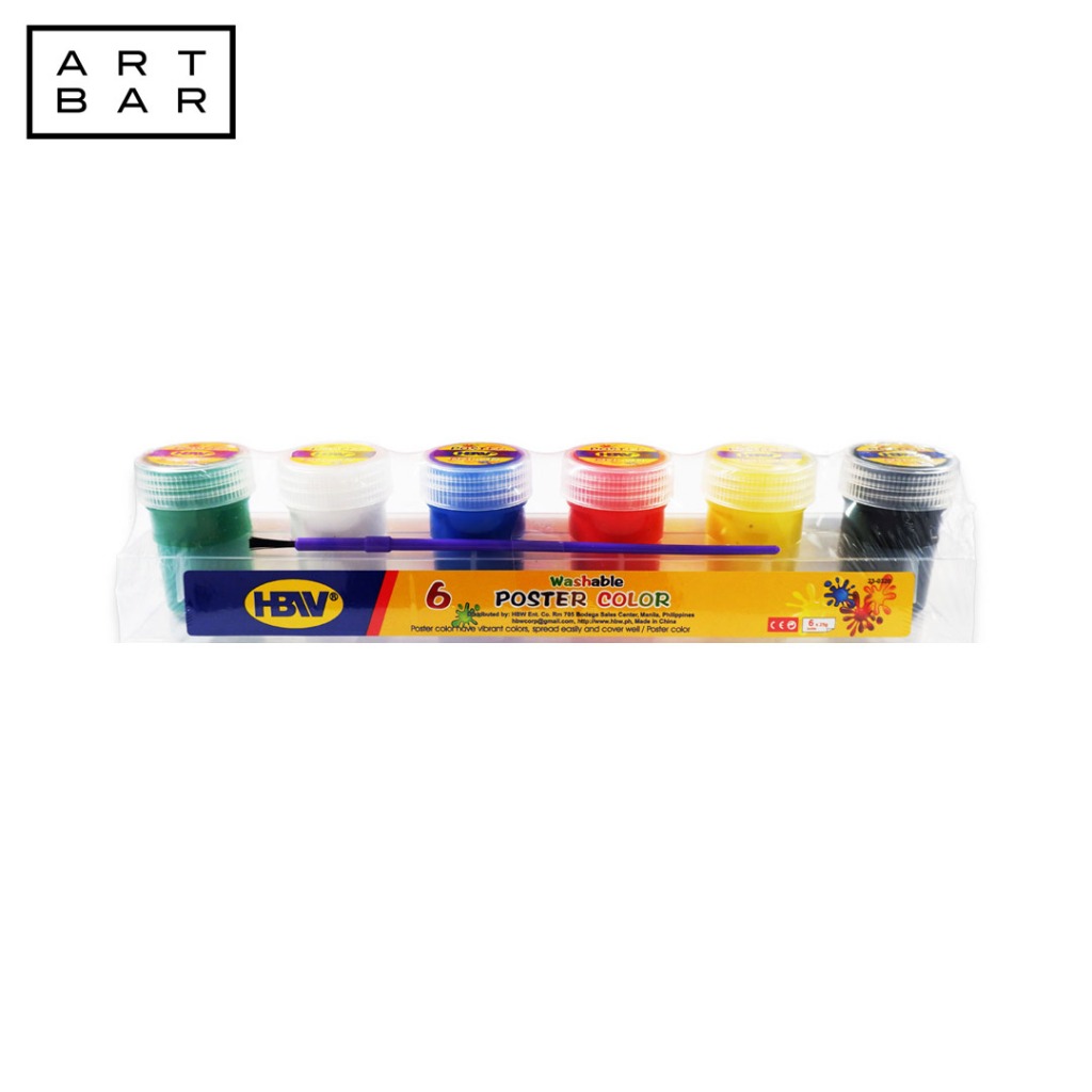 Hbw Poster Color 6 Colors Assorted | Shopee Philippines