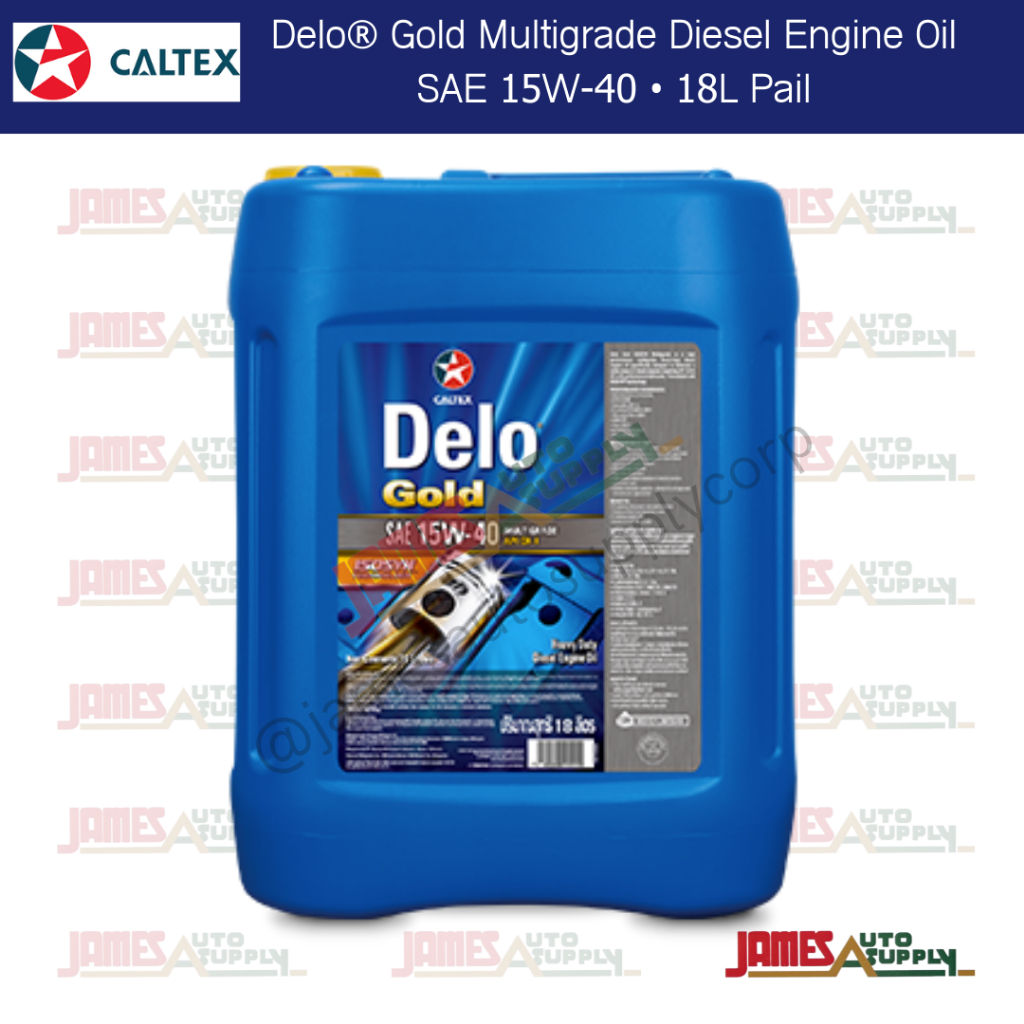 Caltex Delo Gold Multigrade Diesel Engine Oil SAE 15W40 18L Pail Shopee Philippines