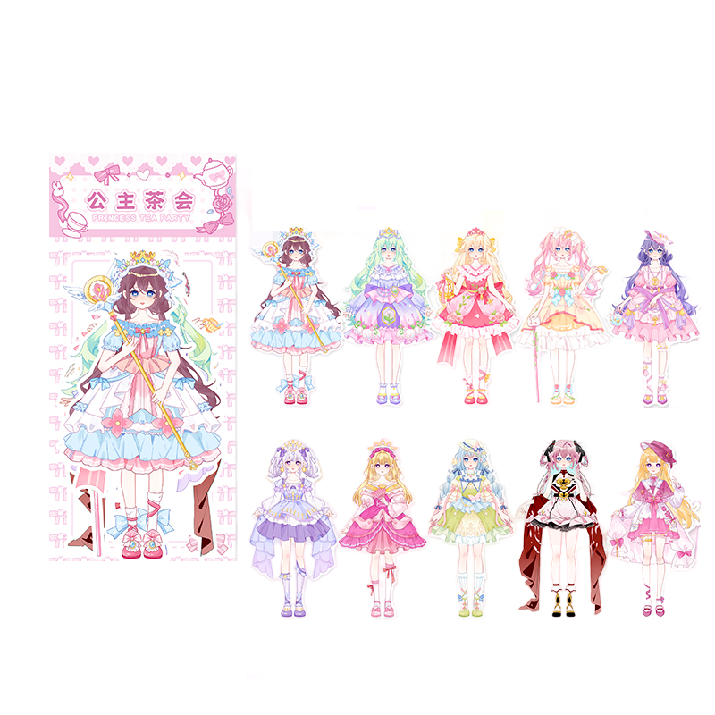EMB Cute Pomelo Sisters Classic Princess Comic Girl Character DIY ...