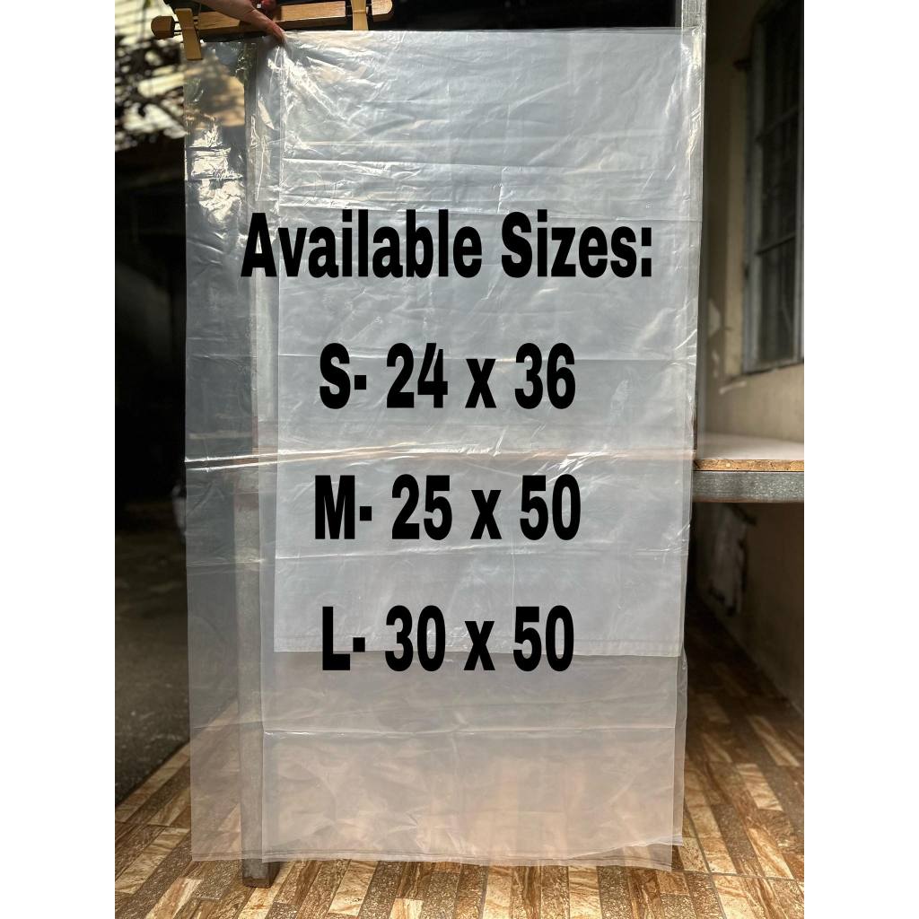 BIG CLEAR PLASTIC BAG RTW PLASTIC/THICK PLASTIK | Shopee Philippines