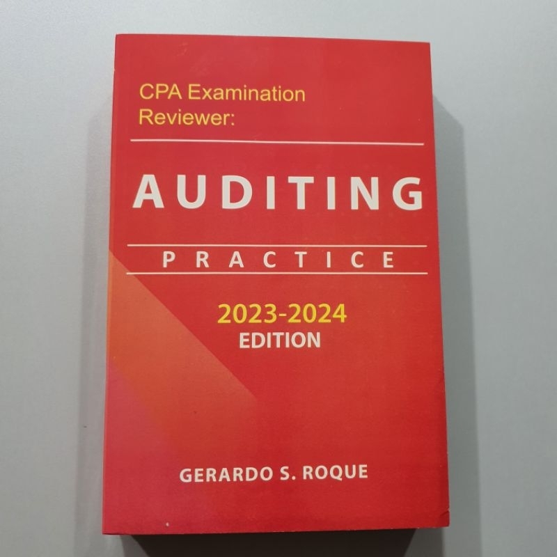 Cpa Examination Auditing Practice 2023 2024 edition ByRoque Shopee
