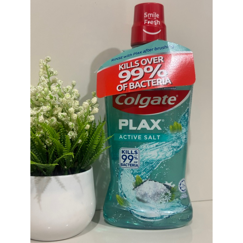 Colgate® Plax® Active Salt Mouthwash 1L Shopee Philippines