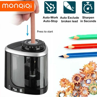 Deli 68659 Electric & Battery Pencil Sharpener, Automatic with Adjustable Thickness, Black