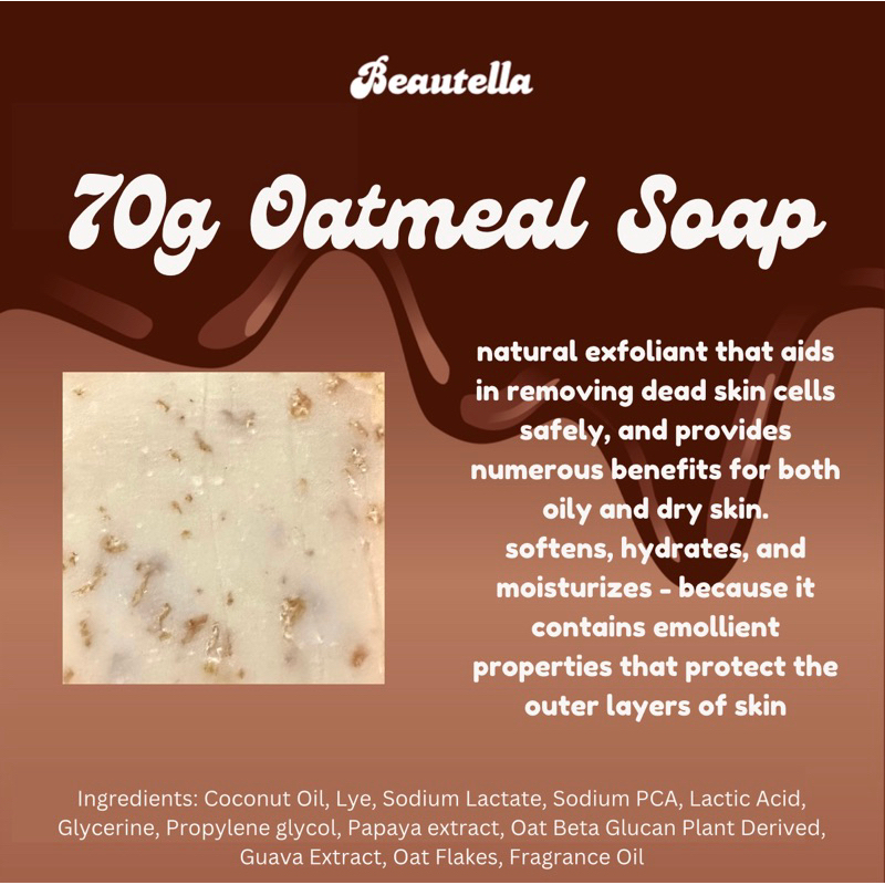 70g Oatmeal Soap Shopee Philippines