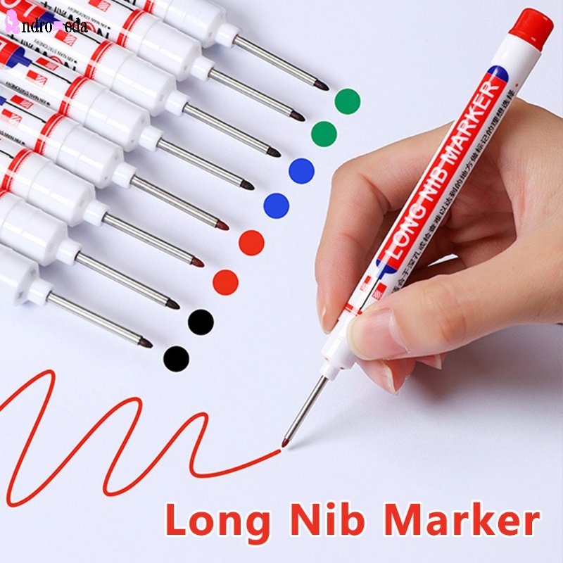 4pcs Quick Drying and Waterproof Marker Pen for Metal, Rock, Wood,  Fabric,Plastic Long Tip Deep Hole