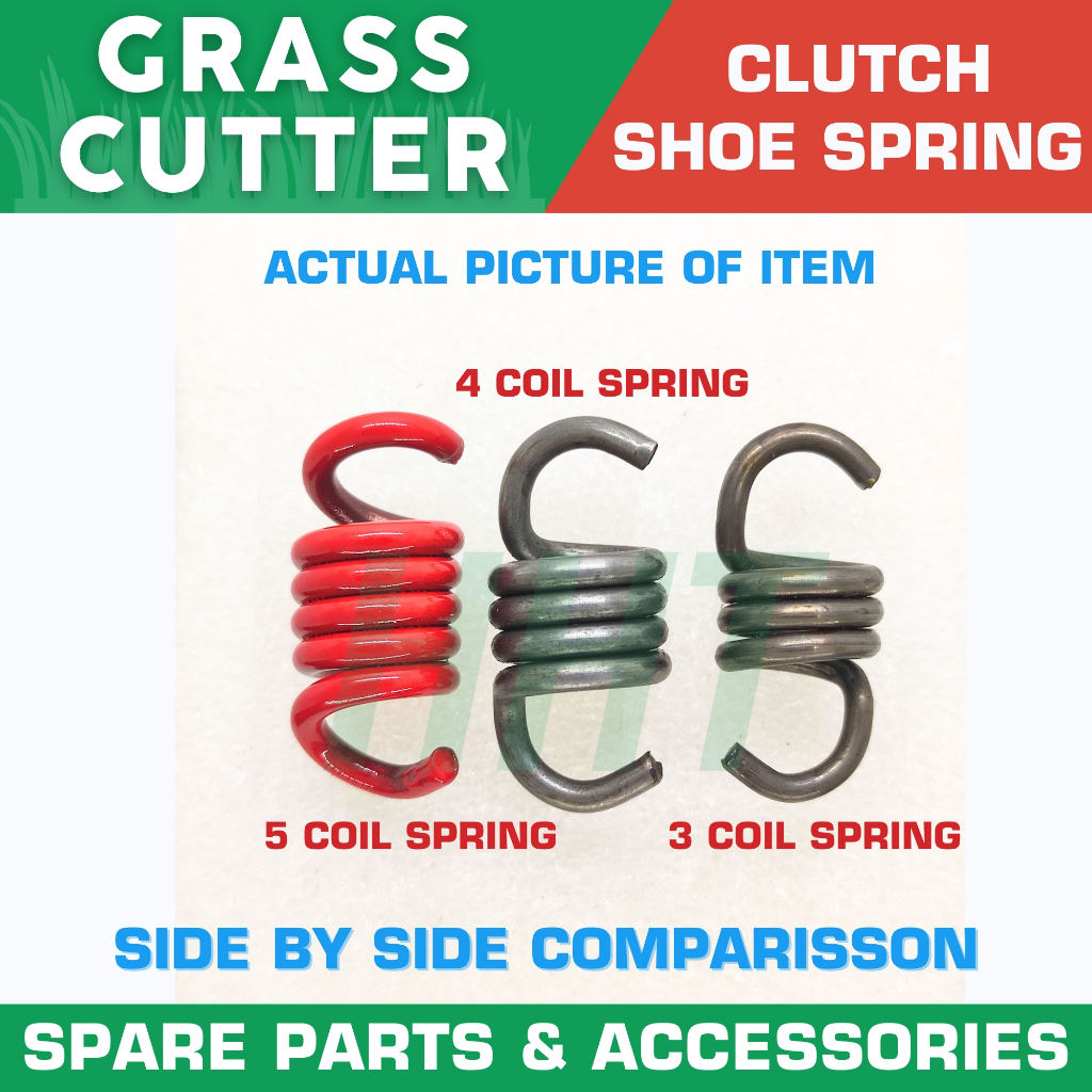 Red Clutch Shoe Spring for 2 Stroke Grass Cutter Parts 49cc Engine Fit ...