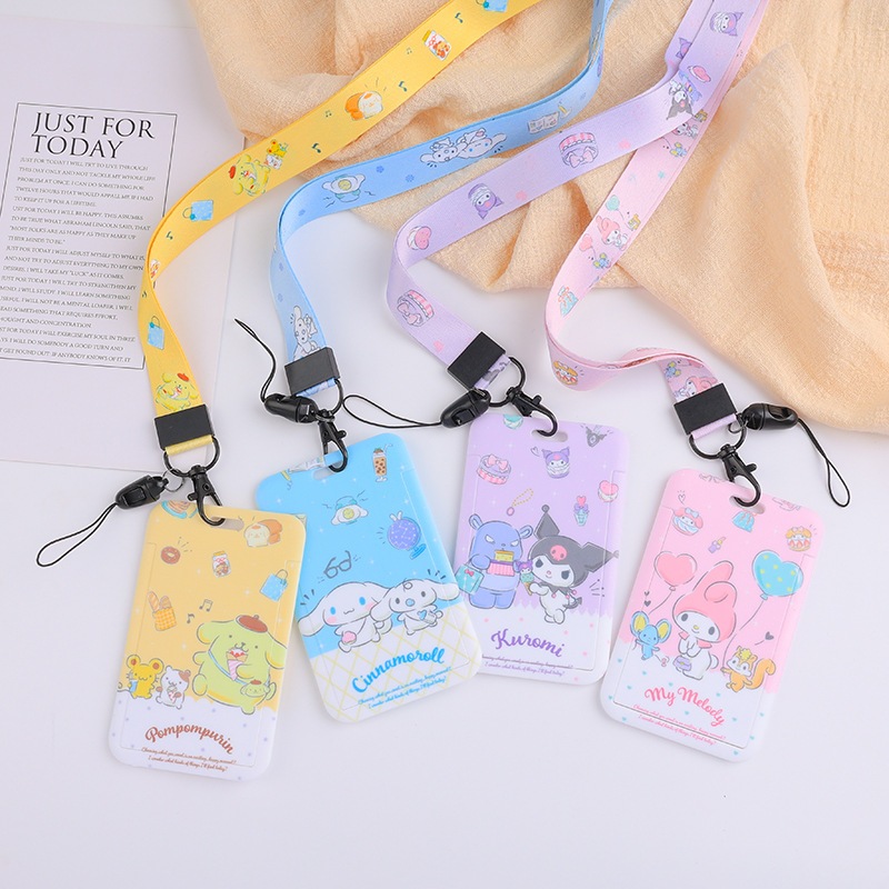 Sanrio ID Holder Melody Kuromi Cinnamoroll Hard Card ID Holder With ...