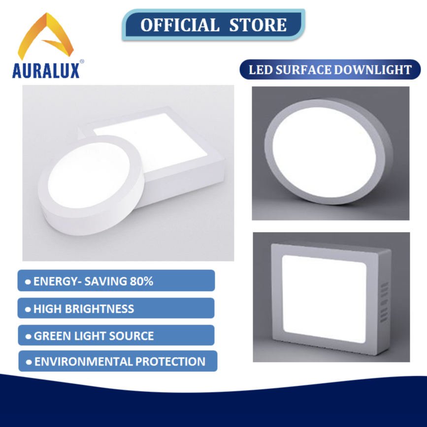 Auralux LED Downlight Surface Pinlight 6W/12W/18W/24W Daylight/Tri ...