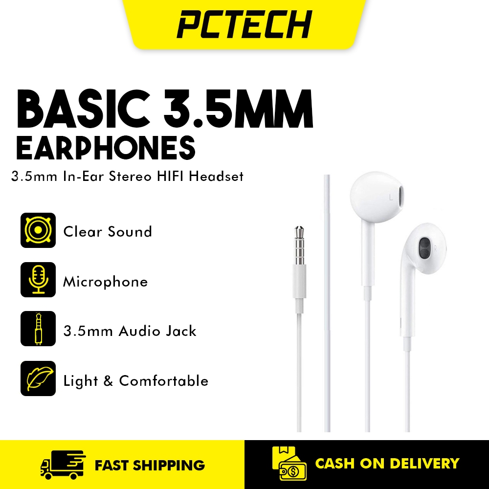 Popcorn U19 3.5mm Basic with Mic Dj In Ear Bass Subwoofer Gaming ...