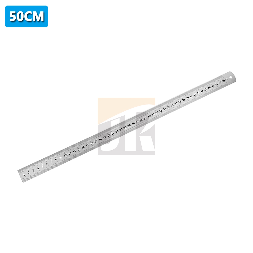 10 To 50CM Stainless Steel Metal Ruler Drawing Measurement Stationery ...
