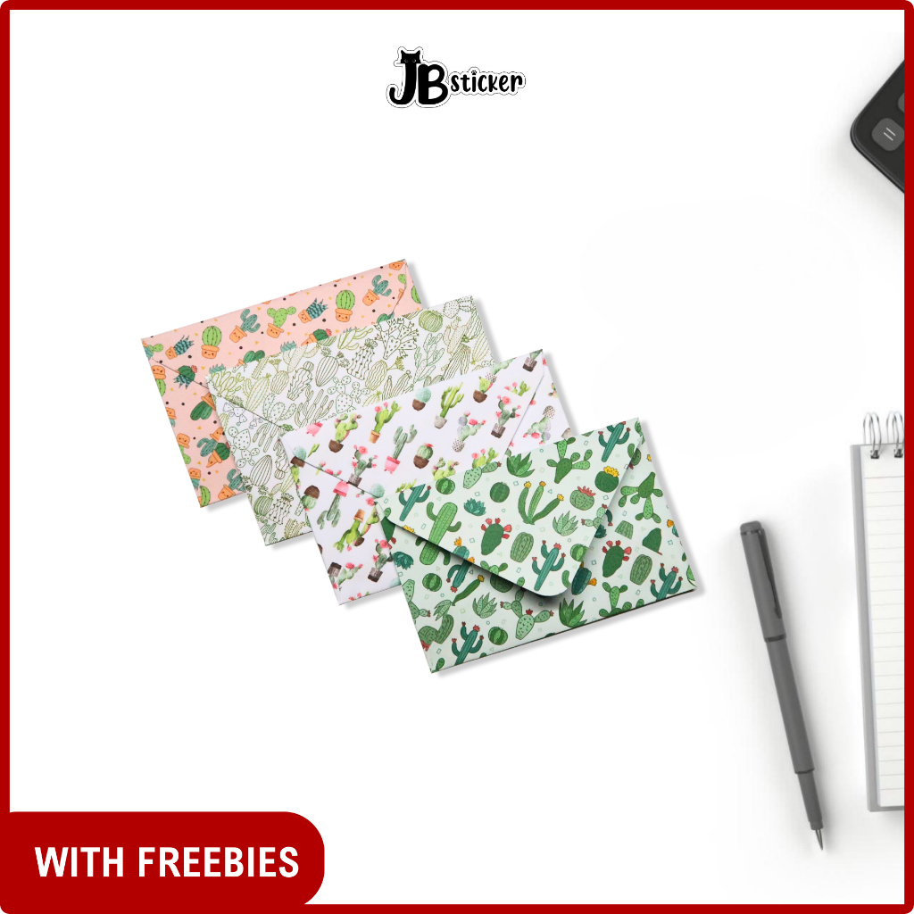 5pcs Cactus Succulent Envelope, Toploader Envelope, Card Envelope, Gift