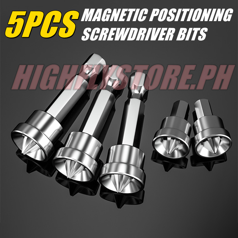 5pcs Magnetic Positioning Screwdriver Bits Screw Positioning Bit Hex ...
