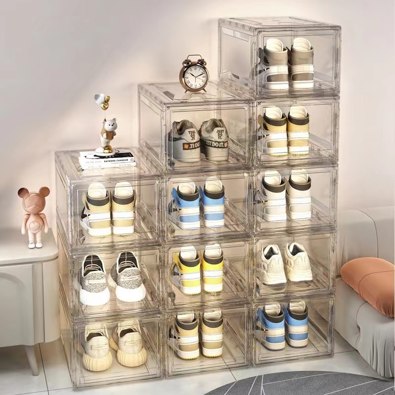 Clear acrylic shoe on sale rack