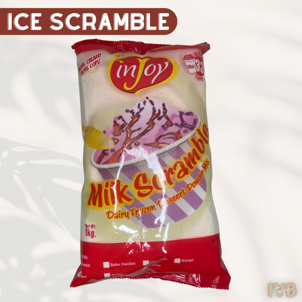 INJOY ICE SCRAMBLE POWDER CLASSIC FLAVOR 1KG Shopee Philippines