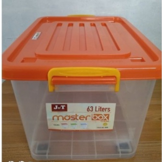 63L STORAGE BOX J&T MASTER BOX CLEAR/TRANSPARENT STORAGE BOX (STOCK N0 ...