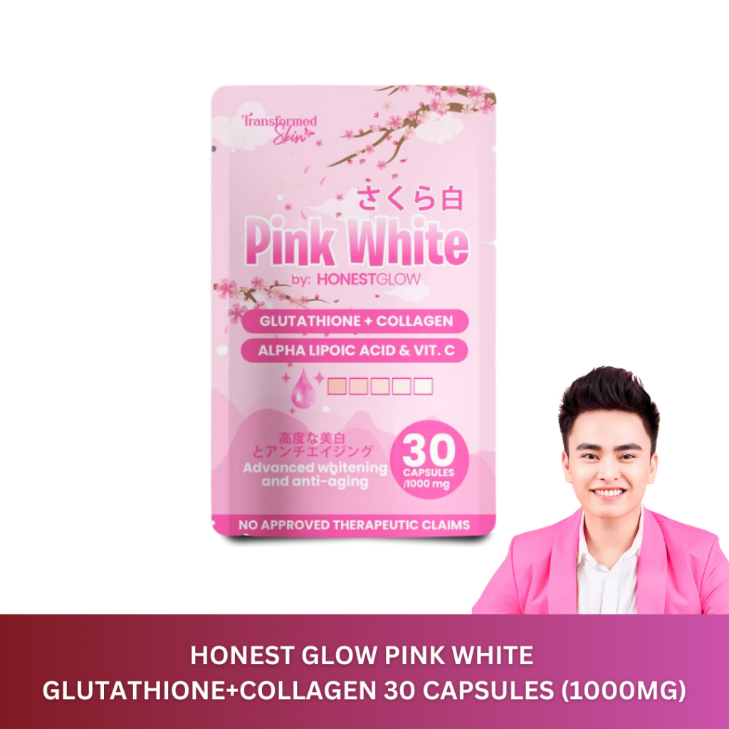 Honest Glow Pink White Glutathione Collagen Capsule Shopee Philippines