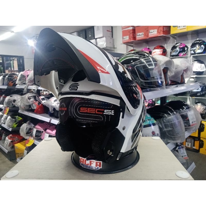 SEC HORIZON, Modular Motorcycle Helmet, Dual Visor Shopee Philippines