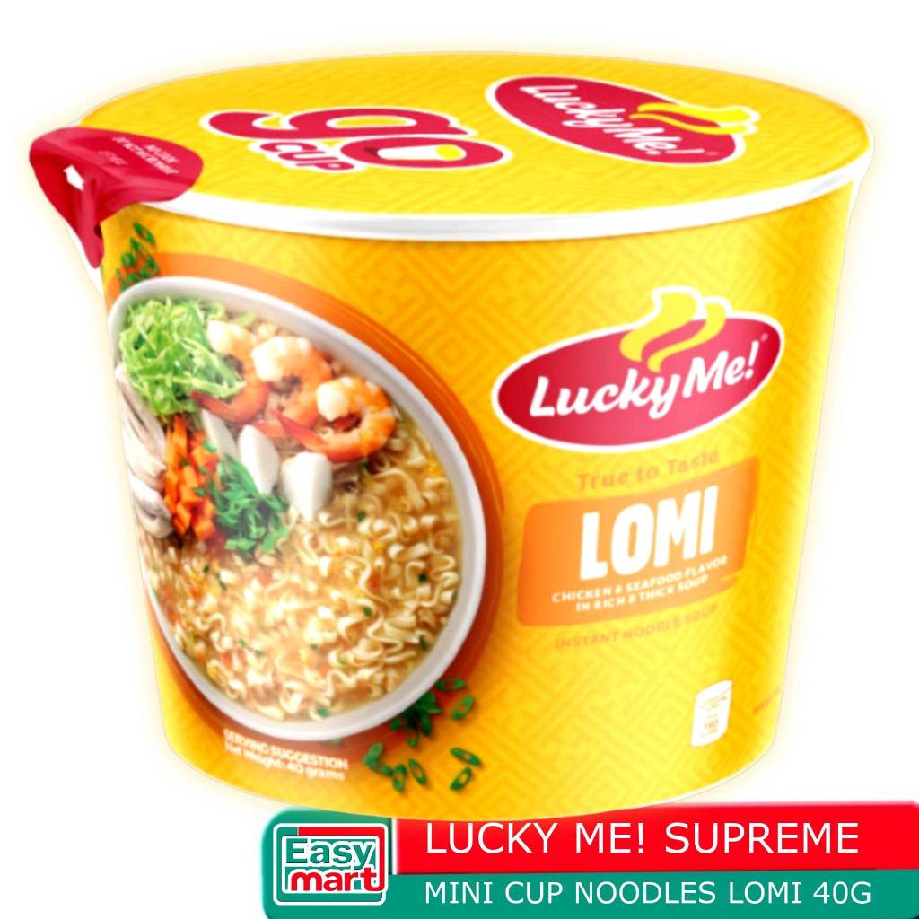 Easymart Lucky Me Supreme Mini Cup Noodles Instant Lomi 40g Shopee