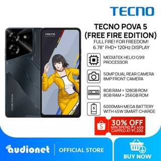 Tecno Pova 5 Free Fire Edition Color Dorado RAM + ROM 8 GB + 256 GB