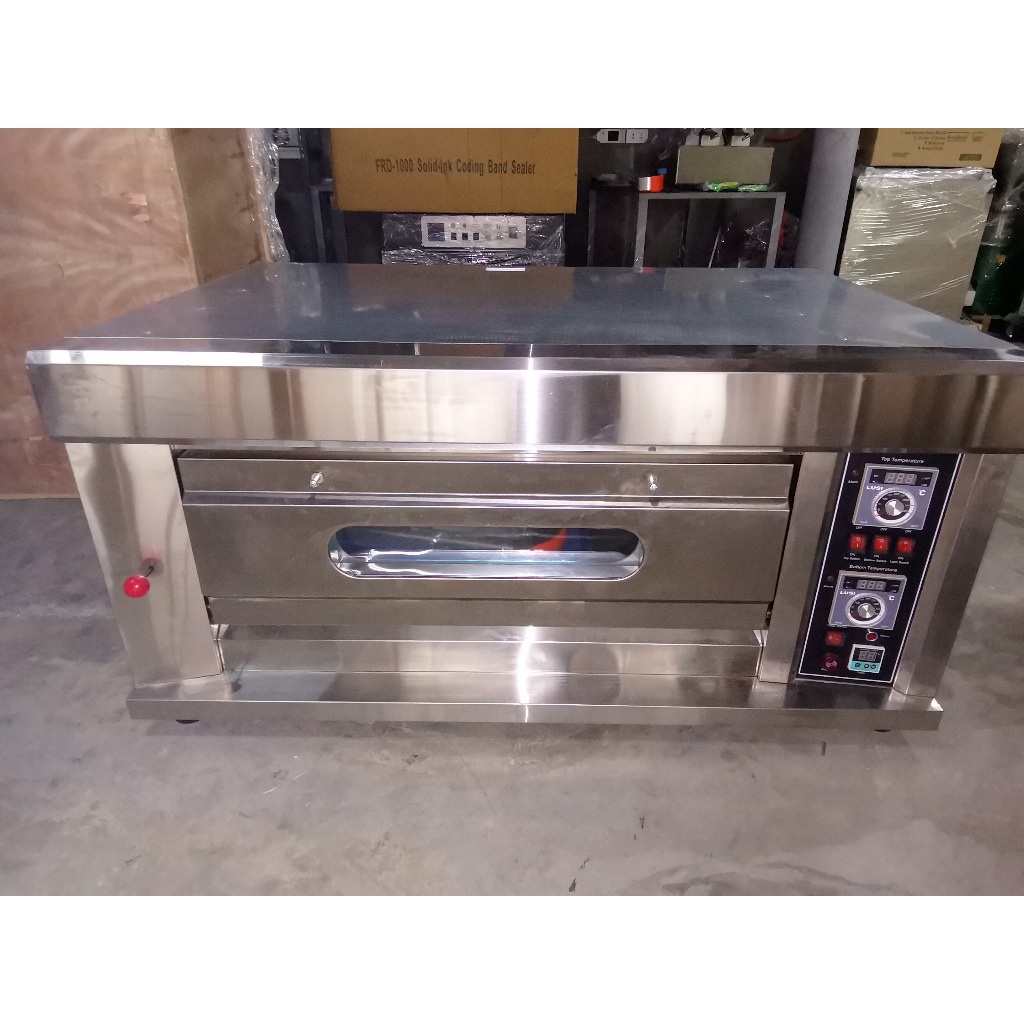 Commercial Deck Oven 1 Deck 2 (40x60cm) tray gas with electric control