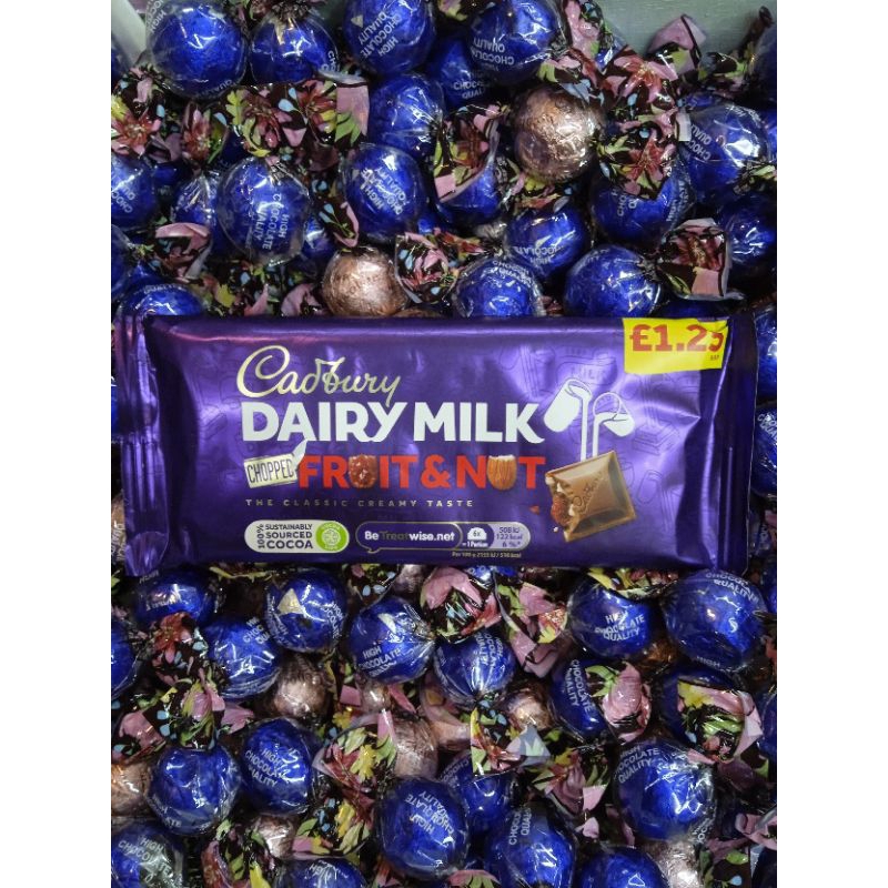 Cadbury Dairy Milk Chopped Fruit & Nut Shopee Philippines