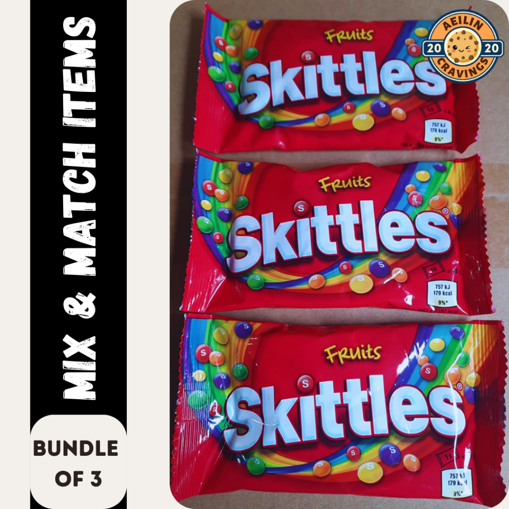 MIX & MATCH SKITTLES CANDY FRUITS FLAVOR (3PCS) Shopee Philippines