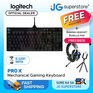 Tastiera Gaming Logitech G PRO - GX Blue Clicky Switch, Lighsync