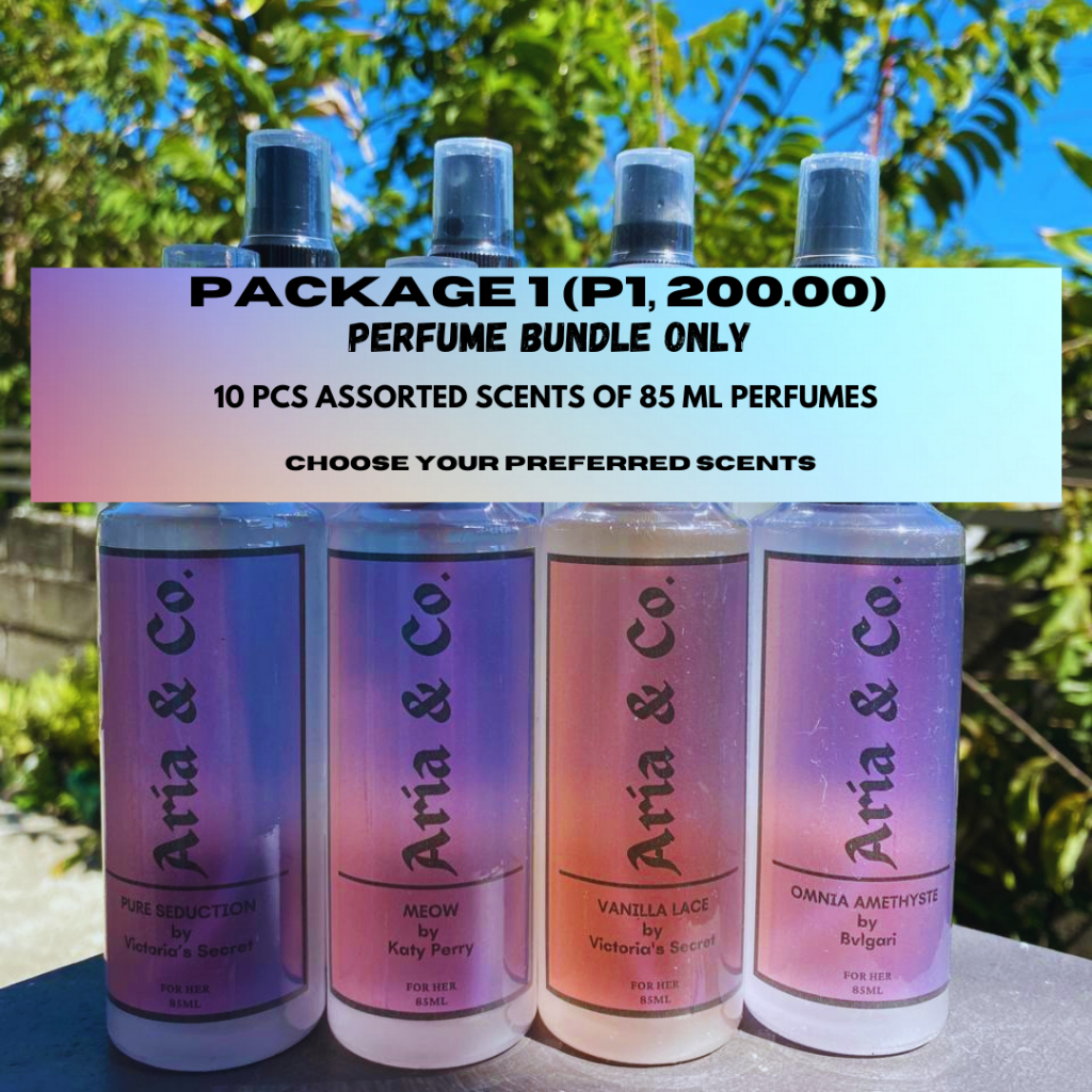 ARIA PERFUME PACKAGE 10 PCS 85 ML Shopee Philippines