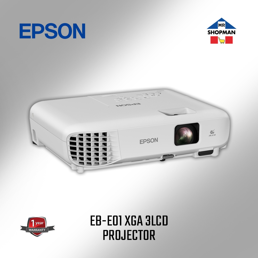 Epson EBE01 XGA 3LCD Projector Shopee Philippines