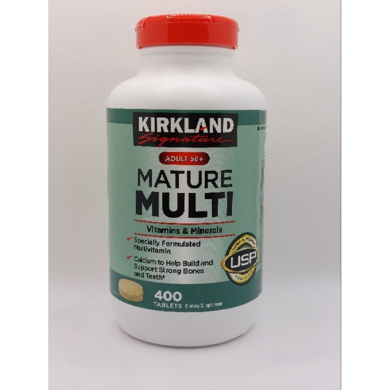 Kirkland Signature Adult 50+ Mature Multi 400 Tablets EXP NOV 2025