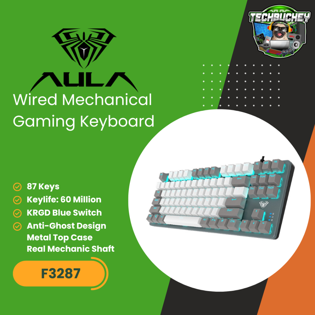 Aula F3287 Wired Mechanical Gaming Keyboard | Shopee Philippines