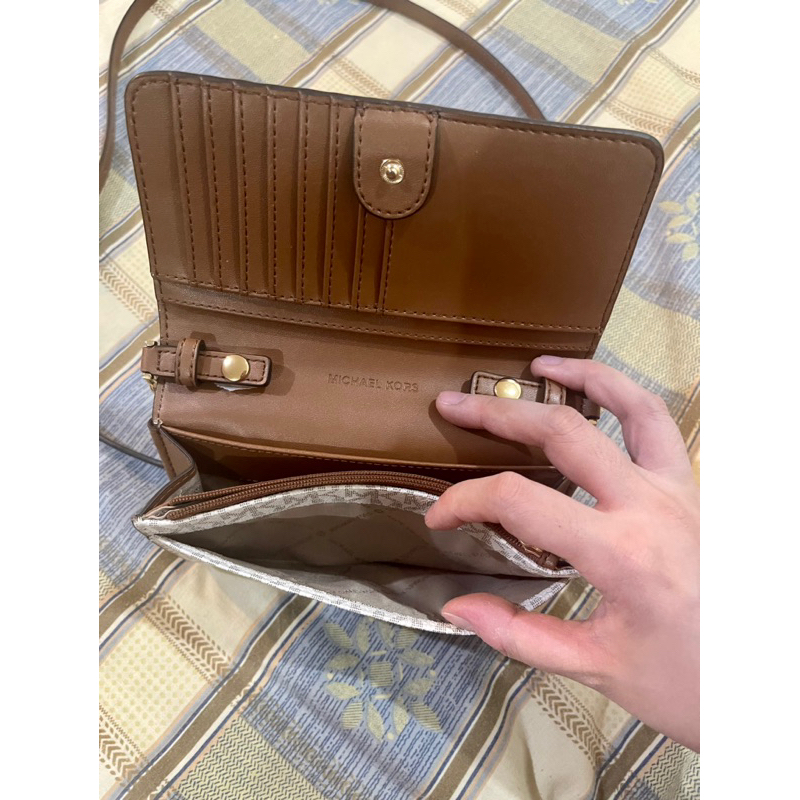 Original Michael Kors Jet Set Travel Crossbody Bag MK Wallet with Chain Pre loved Shopee Philippines