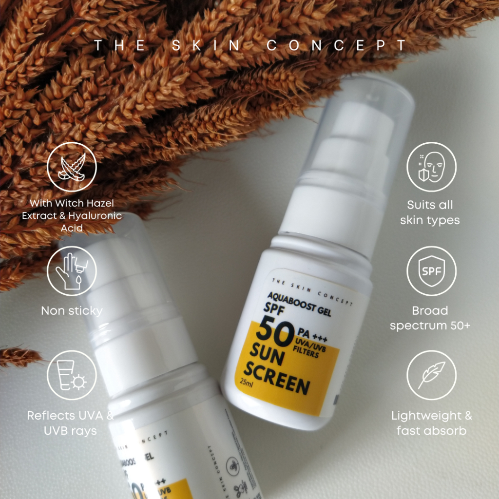 AquaBoost Sun Protection Gel Sunscreen UVA/UVB Filters PA+++ 25ml Non