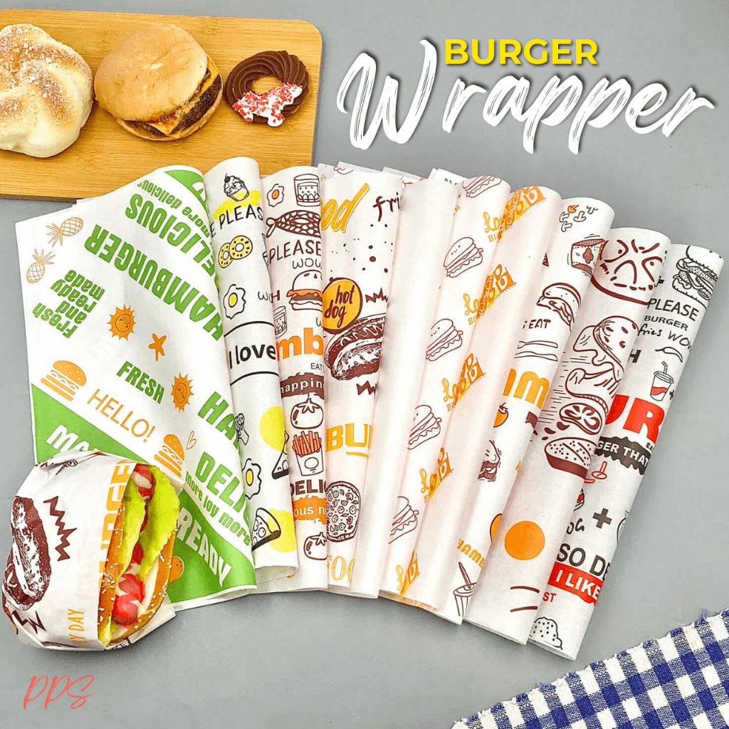 285x295cm Burger Wrapperwax Paperfoodlinergreaseproof Paper