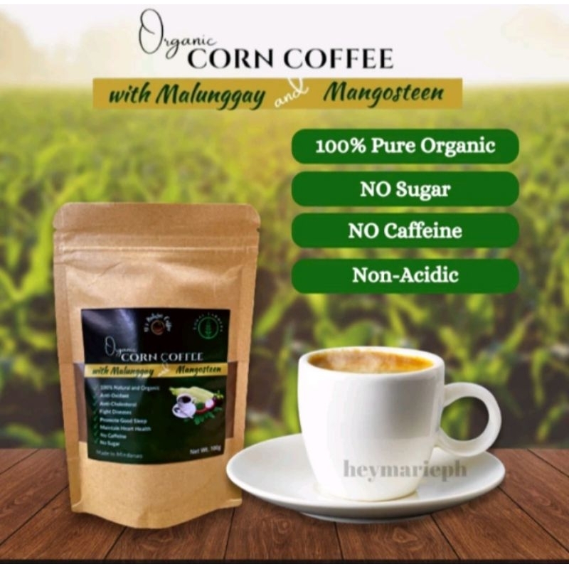 Organic Corn Coffee with Malunggay & Mangosteen for better sleep (100