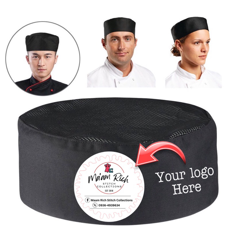 [Ready Stock onhand] SKULL CAPS CHEFS HAT MESH WITH ADJUSTABLE STRAP ...