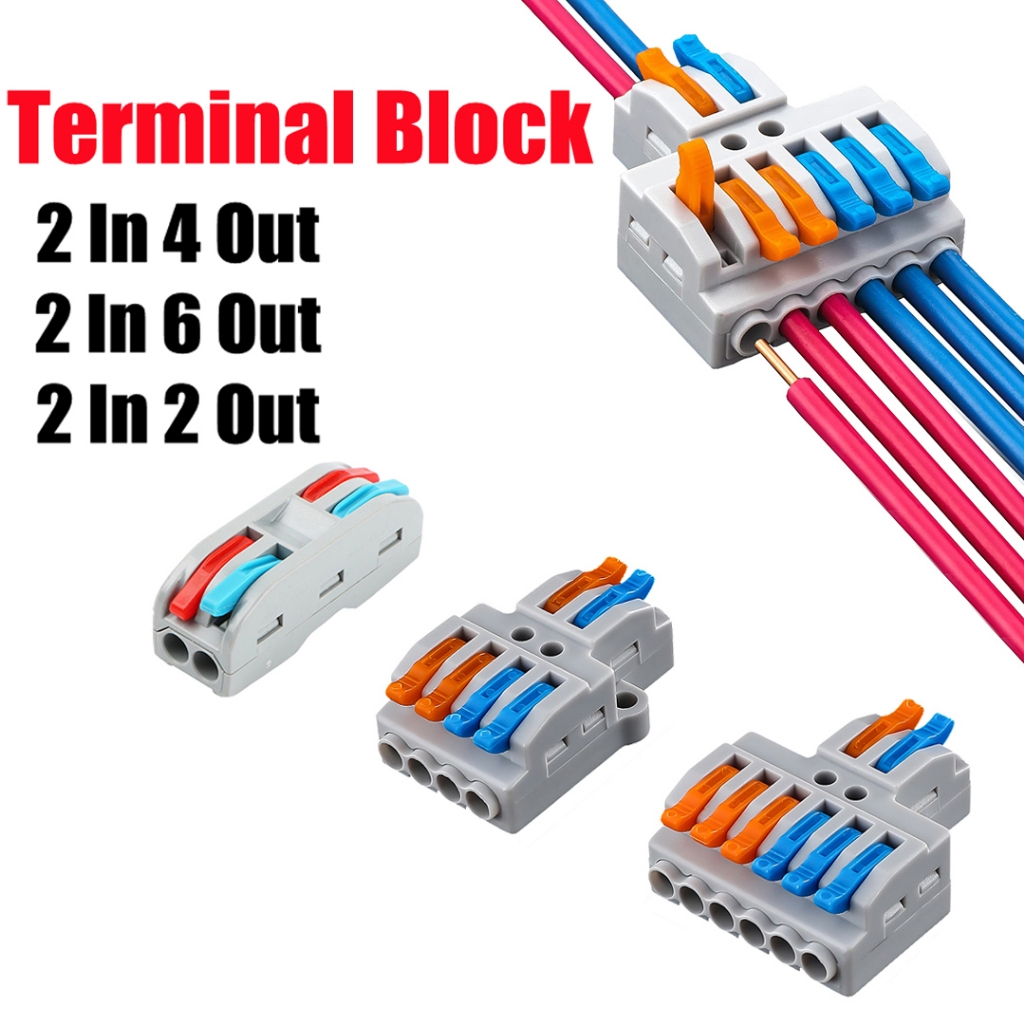 Quick Wire Connector 32A Wire Splitter Universal Wiring Terminal Block
