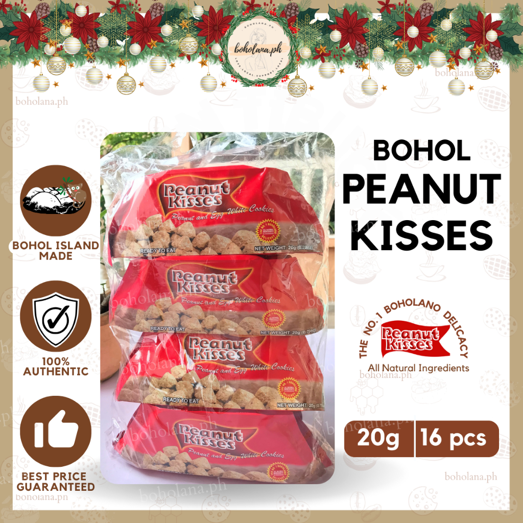 Bohol Peanut Kisses (16 pcs. / 20g each) Best Delicacies Pasalubong All