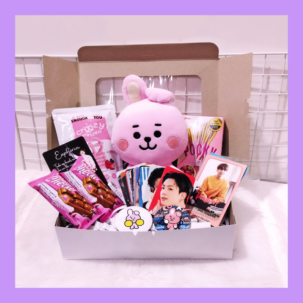 BTS ][BT21 Plushies & Sweets Limited Curated Gift Box Jin Suga JHope