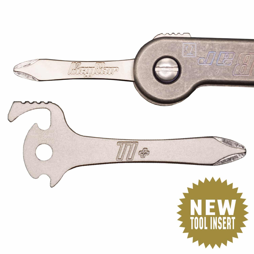 KeyBar Keychain Phillips Screwdriver Tool Insert 2.0 w/ Bottle Bomber