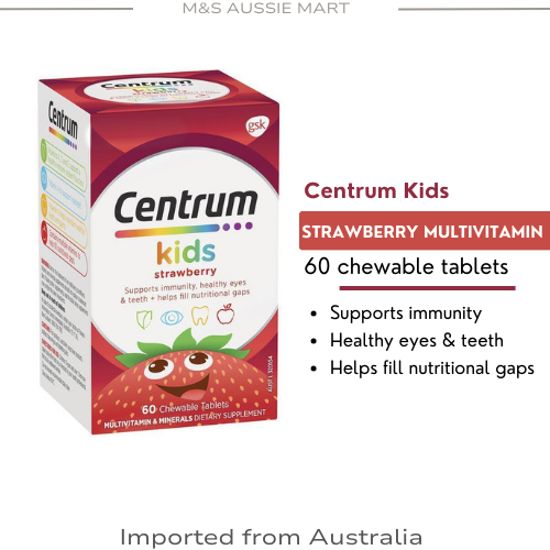 Centrum Kids Multivitamin Strawberry Chewable Tablets 60s EXP:12/24 ...