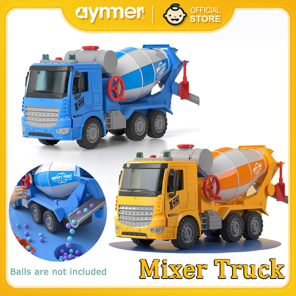 Aynmer Mixer Truck Toy Car Gift Toys Vehicle Engineering For Kids Boys Birthday Christmas